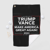 Trump Vance 2024 President JD Vance Vice MAGA Golfhanddoek (Insitu)