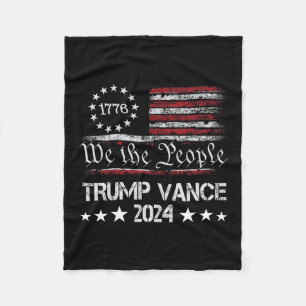 Trump Vance 2024 President Trump-aanhanger herkoze Fleece Deken