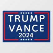 Trump Vance 2024 Raamsticker (Vel)