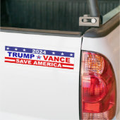TRUMP VANCE 2024 - RED AMERIKA BUMPERSTICKER (Op Truck)