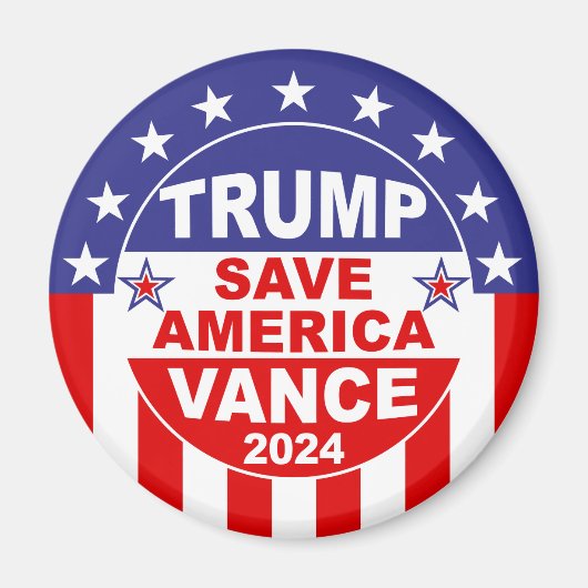 TRUMP VANCE 2024 - RED AMERIKA MAGNEET (Voorkant)