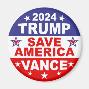TRUMP VANCE 2024 - RED AMERIKA MAGNEET