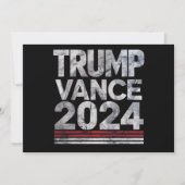 Trump Vance 2024 retro Amerikaanse verkiezingen Kaart (Voorkant)