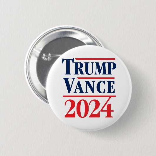 Trump Vance 2024 Ronde Button 5,7 Cm (Voorkant /achterkant)