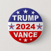 TRUMP VANCE 2024 RONDE BUTTON 5,7 CM (Voorkant)