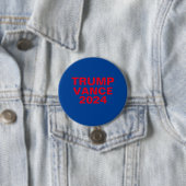 Trump Vance 2024 Ronde Button 7,6 Cm (In situ)