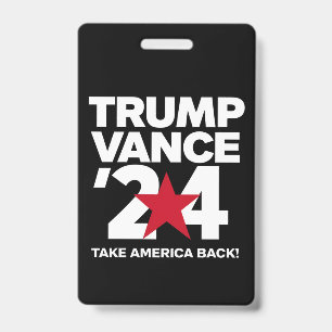 Trump Vance 2024 Stem Trump 2024 Verkiezing Badge