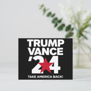Trump Vance 2024 Stem Trump 2024 Verkiezing Briefkaart