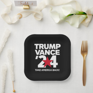 Trump Vance 2024 Stem Trump 2024 Verkiezing Papieren Bordje