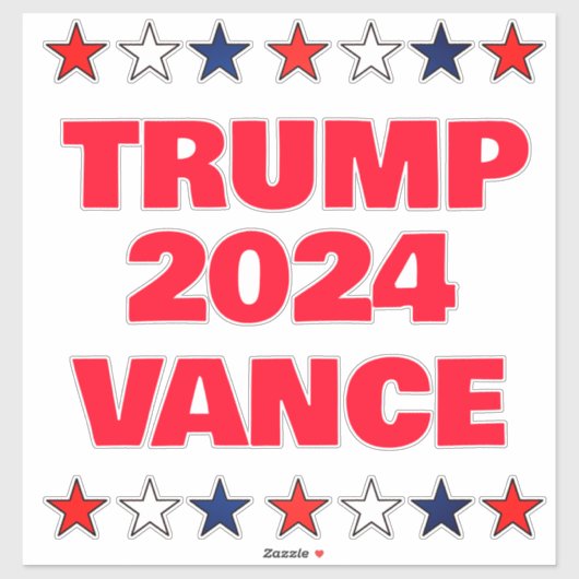 Trump Vance 2024 Sticker (Vel)