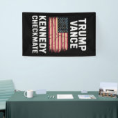 Trump Vance 2024 Trump Vance Kennedy Checkmate Spandoek (Beurs)