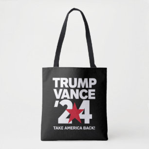 Trump Vance 2024 verkiezing Trump 2024 Draagtas
