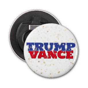 TRUMP & VANCE 2024 Verkiezingen Button Flesopener