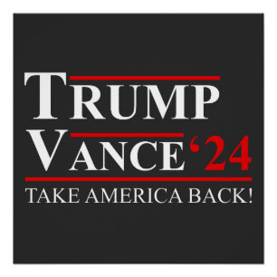 Trump Vance 2024 Vice President VP Trump 2024 Perfect Poster