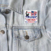 TRUMP VANCE 2024 VIERKANTE BUTTON 5,1 CM (In situ)