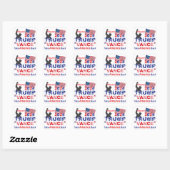 TRUMP VANCE 2024 VIERKANTE STICKER (Vel)