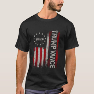Trump Vance 2024 voor President VP VS Republikein T-shirt