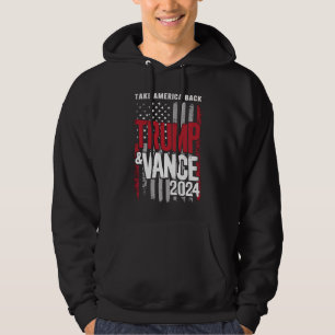 Trump Vance 2024 VS-vlag Neem Amerika Terug Hoodie