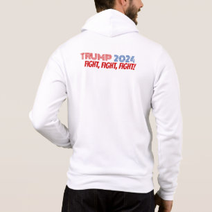 TRUMP VANCE 2024 ZIP HOODIE (2-ZIJDIG) - WIT