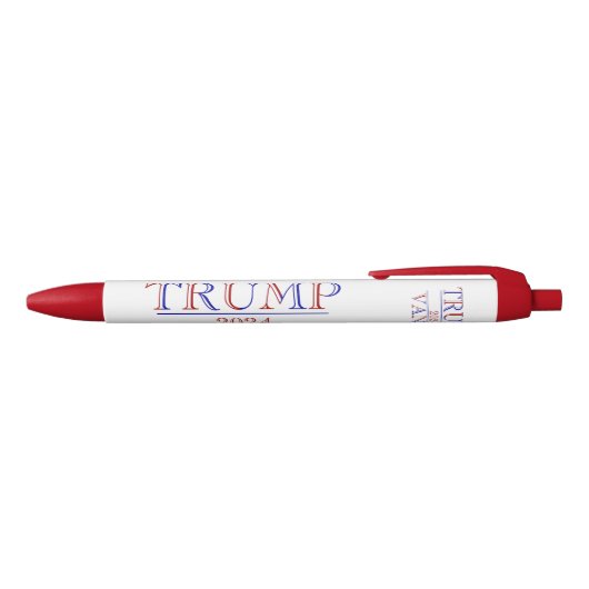 Trump Vance 2024 Zwarte Inkt Pen (Bovenkant)
