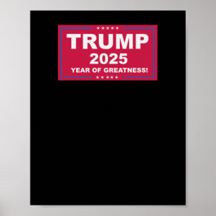Trump Vance 2025 Jaar van de Grootsheid Poster