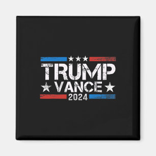 Trump Vance 2025 Retro Streep Trump Jd Vance 1 Magneet