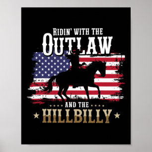 Trump Vance 2025 Rijdt Met De Vrijbuiter Hillbilly Poster