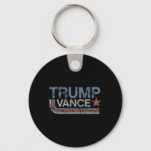 Trump Vance 2025 Vintage Grunge Retro Streep Retro Sleutelhanger