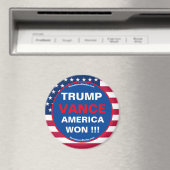 TRUMP VANCE AMERICA A GAGNÉ ! ! ! magnet de frigo (In Situ (Lave-vaisselle))