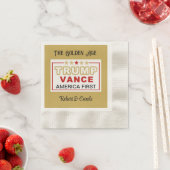 Trump-Vance America eerste partij cocktail servett Servet (Insitu)