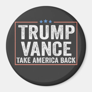 Trump Vance Breng Amerika Terug Verkiezing Stem VS Magneet
