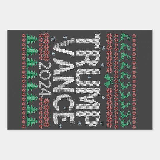 Trump Vance Breng Amerika Terug Verkiezingsstem US Inpakpapier Vel (Voorkant)