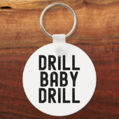 Trump Vance Drill Byby Trump President Sleutelhanger (Voorkant)