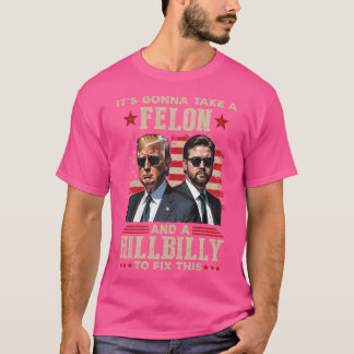 Trump Vance, het gaat een misdrijf en een heuvelru T-shirt