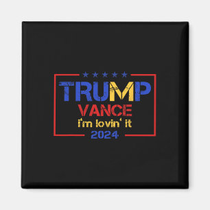 Trump Vance Ik vind het leuk 2025 Grappige spreuk Magneet