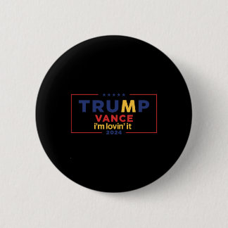 Trump Vance Ik vind het leuk 2025 Grappige spreuk Ronde Button 5,7 Cm