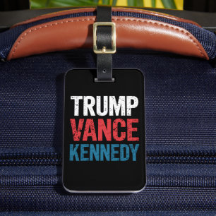 Trump Vance Kennedy 2024 Verkiezing Bagagelabel