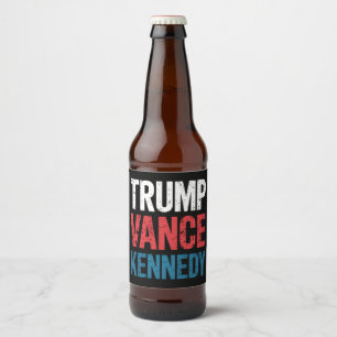 Trump Vance Kennedy 2024 Verkiezing Bier Etiket