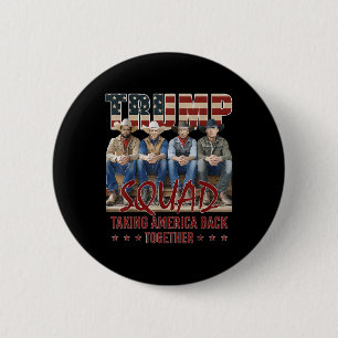 Trump Vance Kennedy Elon Squad neemt Amerika terug Ronde Button 5,7 Cm