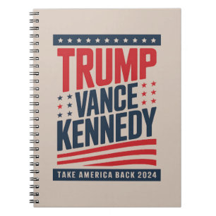 Trump Vance Kennedy Neem Amerika Terug 2024 Notitieboek