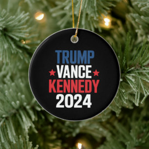 Trump Vance Kennedy President 2024 Verkiezing Keramisch Ornament