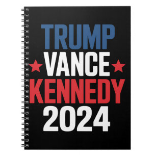 Trump Vance Kennedy President 2024 Verkiezing Notitieboek