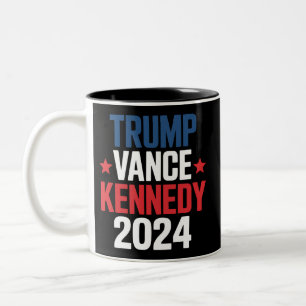 Trump Vance Kennedy President Verkiezingen 2024  Tweekleurige Koffiemok