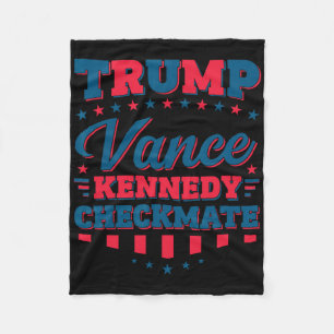 Trump Vance Kennedy Schaakmat 2025 Verkiezing Repu Fleece Deken