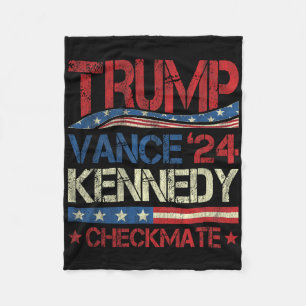 Trump Vance Kennedy Schaakmat Verkiezing Republike Fleece Deken