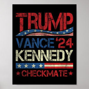 Trump Vance Kennedy Schaakmat Verkiezing Republike Poster