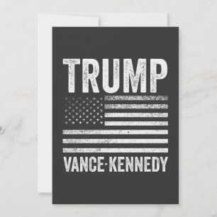 Trump Vance Kennedy Verkiezing 2024 Amerikaanse vl Feestdagenkaart