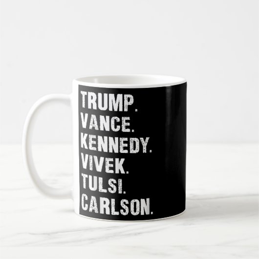 Trump Vance Kennedy Vivek Tulsi Carlson Koffiemok (Links)