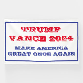 Trump Vance maken Amerika weer groot banner