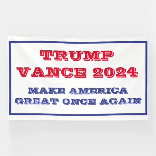 Trump Vance maken Amerika weer groot banner (Horizontaal)